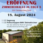 Feierliche Eröffnunf der Zimmereihalle in Edla