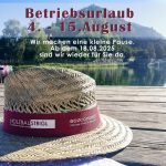 Betriebsurlaub 2025
